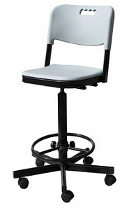 Лабораторный стул с пластиком высокий КР19(В)